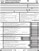 Form 109 - California Exempt Organization Business Income Tax Return - 2014