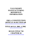 Form Otc 900xm - Application For Five-year Ad Valorem Tax Exemption For Oklahoma Manufacturing Or Research & Development Facilities