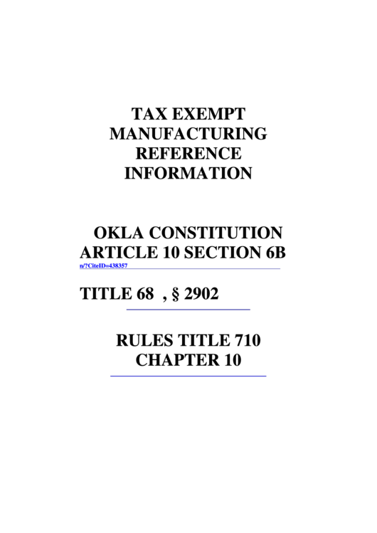 Fillable Form Otc 900xm - Application For Five-Year Ad Valorem Tax Exemption For Oklahoma Manufacturing Or Research & Development Facilities Printable pdf