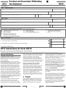 California Form 592-b - Resident And Nonresident Withholding Tax Statement - 2015