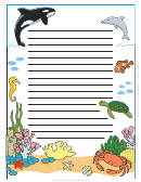 Marine Life Decorative Writing Paper