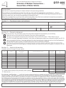 Dtf-805 - Schedule Of Multiple Transactions - Casual Sale Of Motor Vehicle