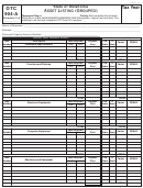 Form Otc 904-a - Schedule 3-a - Asset Listing (grouped)