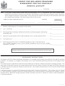 Maine Credit For Wellness Programs Worksheet For Tax Year 2015