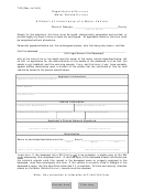Form T-20 - Affidavit Of Inheritance Of A Motor Vehicle