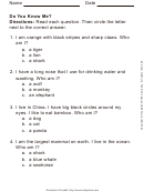 Do You Know Me Multiple Choice Quiz Template