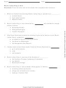 Martin Luther King Jr. Quiz Template