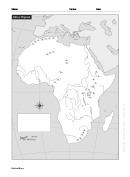 Africa Outline Map Template