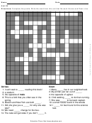 Level 4 Crossword Puzzle Template