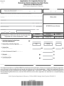 Form B-a-18 - Application For Cigarette Excise Tax Refund For North Carolina Tax-paid Packs Returned To Manufacturer