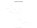 Central America Map Template