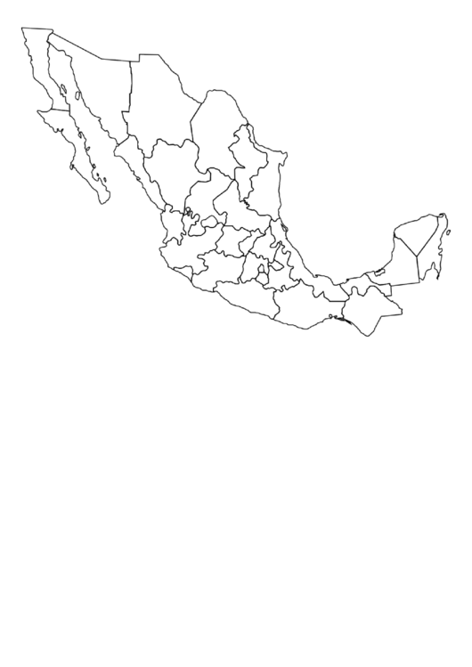 Central America Map Template Printable pdf