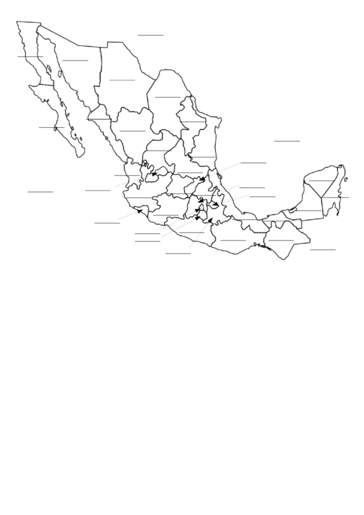 Central America Map Template printable pdf download