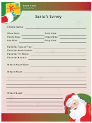 Santa's Survey Template