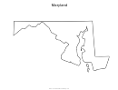Maryland Map Template