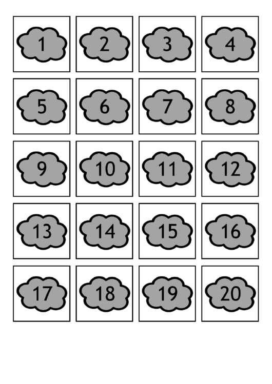 Count To 31 Template Printable pdf