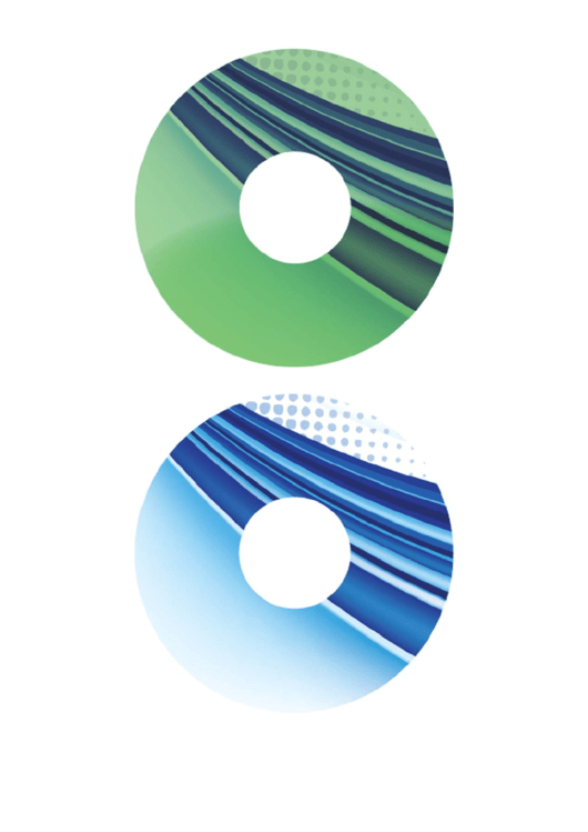 Green Blue Strong Software Cd-Dvd Labels Printable pdf