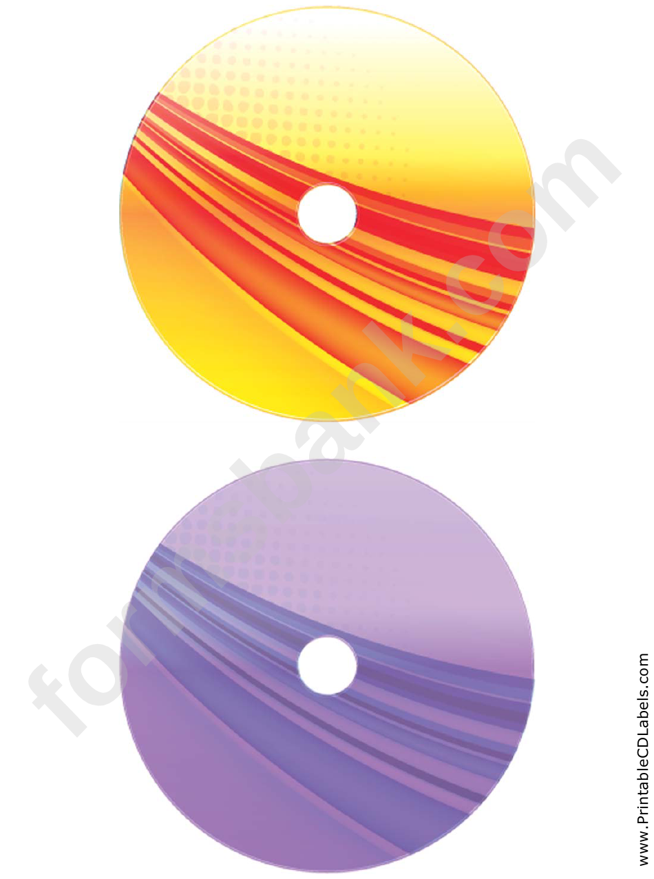 Orange Purple Strong Software Cd-Dvd Labels printable pdf download