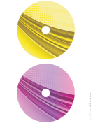 Yellow Purple Strong Software Cd-dvd Labels
