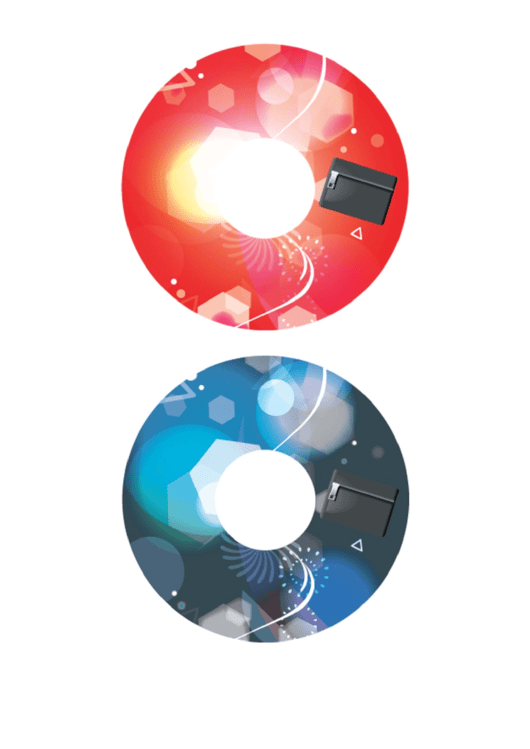 Red Blue Pouch Backups Cd-Dvd Labels Printable pdf