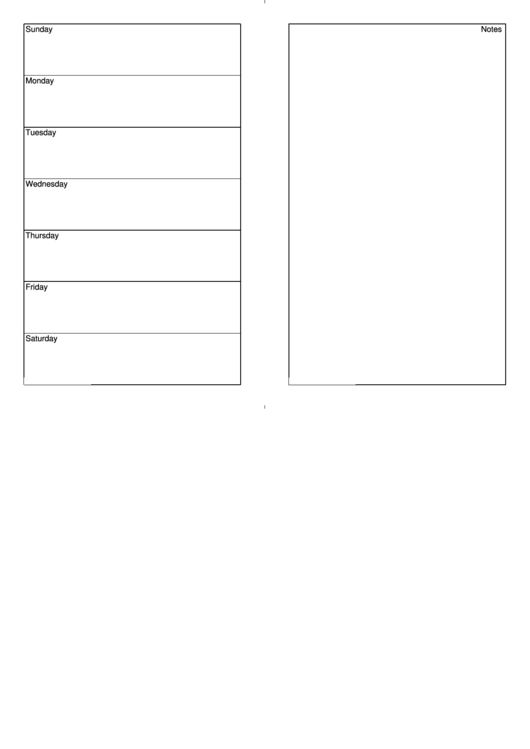 7 Day Weekly Planner Template Printable pdf