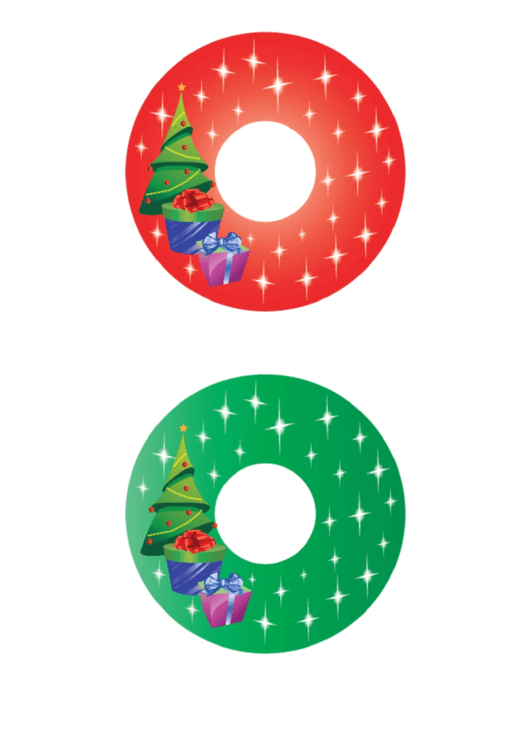 Christmas Tree Christmas Cd-Dvd Label Template Printable pdf