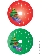 Christmas Tree Christmas Cd-dvd Label Template