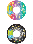 Stars Birthday Cd - Dvd Labels