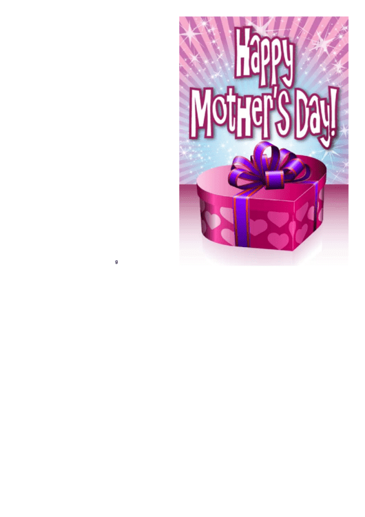 Mothers Day Card Template Printable Pdf Download