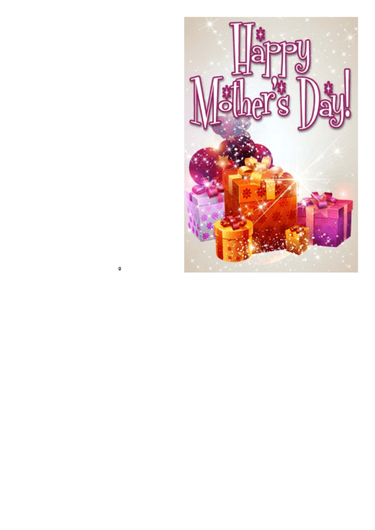 Mother'S Day Card Template printable pdf download