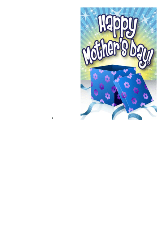 Mothers Day Card Template Printable Pdf Download