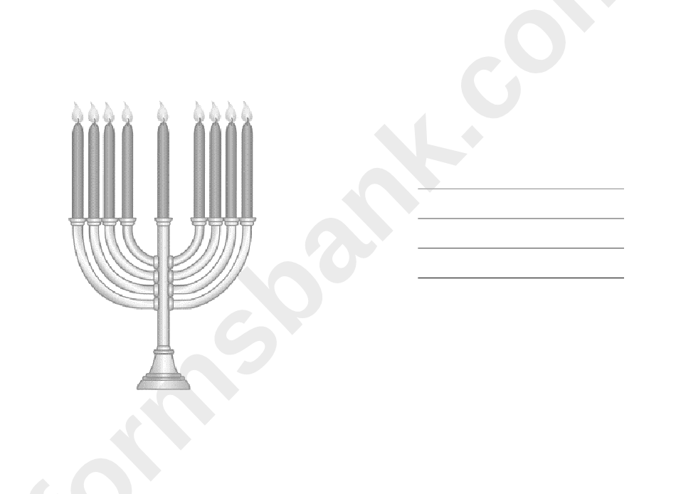 Hanukkah Balloons Card Template