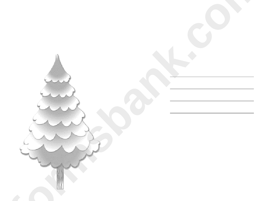 Hanukkah Trees Card Template