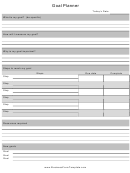 Goal Planning Template