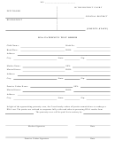 Paternity Test Order Form