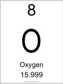 Element 008 Oxygen