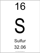 Element 016 Sulfur