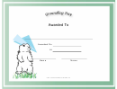 Groundhog Day Holiday Certificate