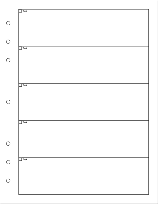 A4 Task Sheet Printable pdf