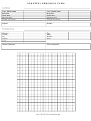 Cemetery Research Form