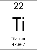 Chemistry Elements Ti