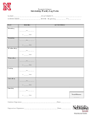 Forensic Science Internship Weekly Log Form