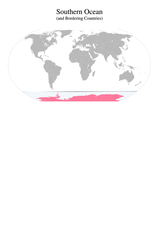 Southern Ocean Map Printable pdf