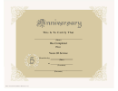 5 Year Anniversary Certificate Template