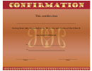 Confirmation Certificates Templates - Red