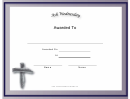 Ash Wednesday Holiday Certificate