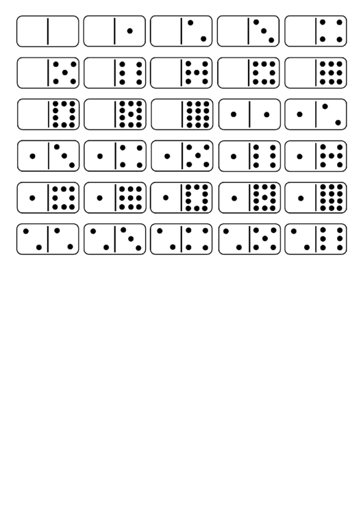 Domino Double-Twelve Set Printable pdf