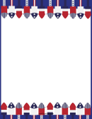 Stars And Stripes Page Border