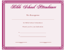 Bible School Attendance