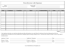 Travel Invoice Template With Expenses